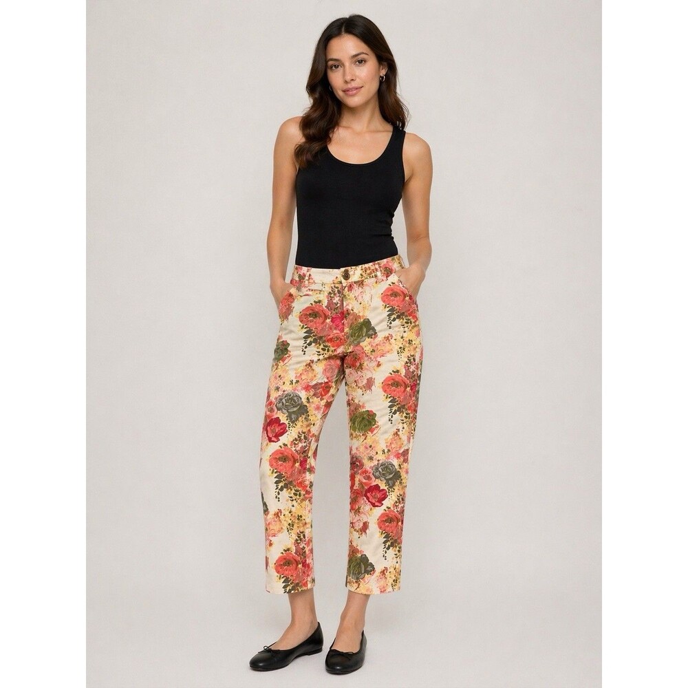 Cartonnier women's cotton  straight leg pants us size 2